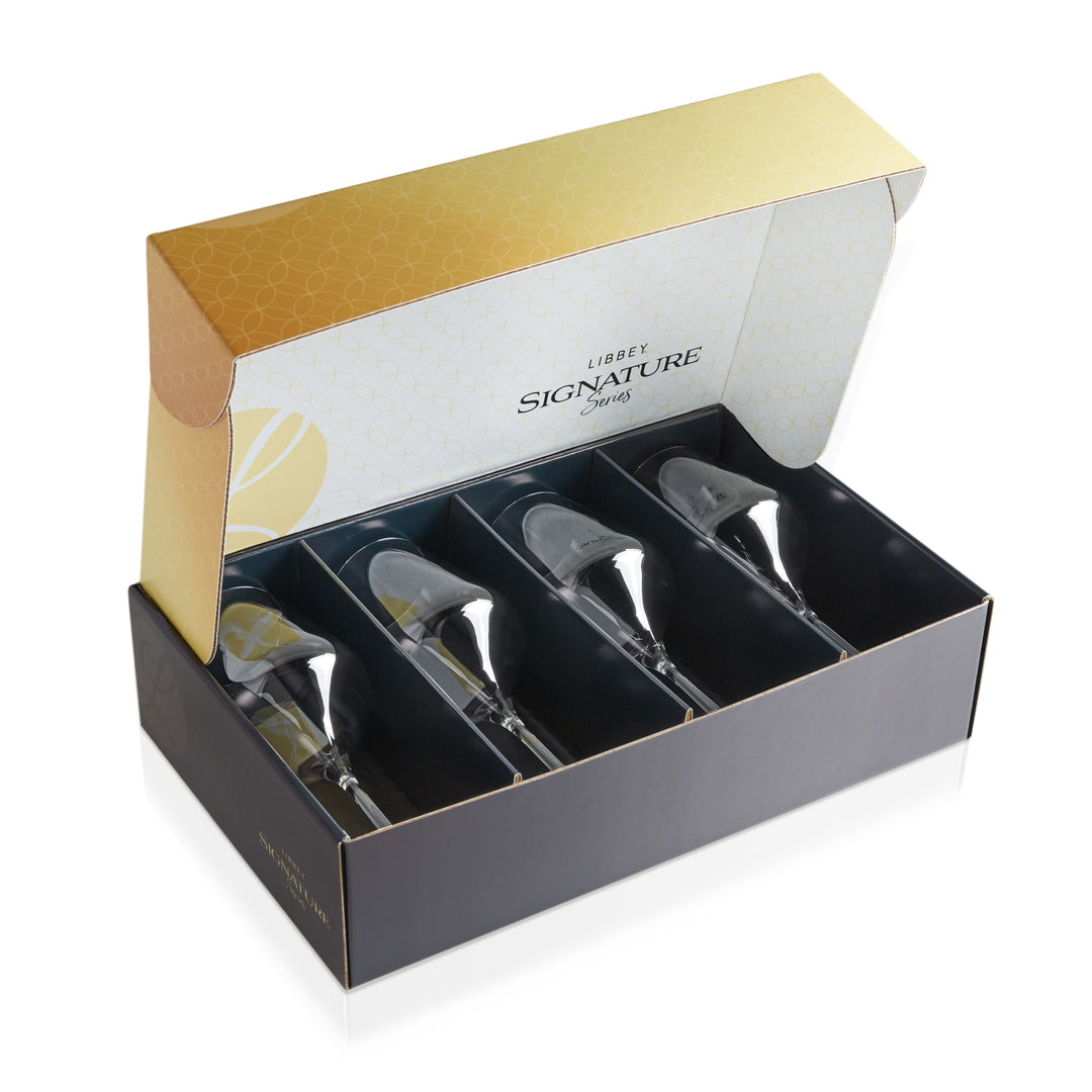 Juego de regalo de vino multiusos Libbey Signature Greenwich de 4, 16 onzas