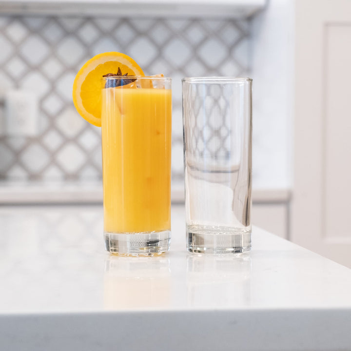 Sleek, tall profile: Slim, modern silhouette looks elegant on the table and is easy to grip while you sip.