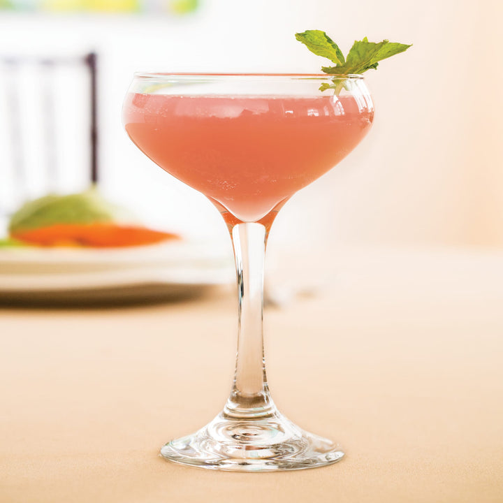 Includes 12, 8.5 ounce Coupe Cocktail glasses (4.125 inch diameter x 6 inch tall)