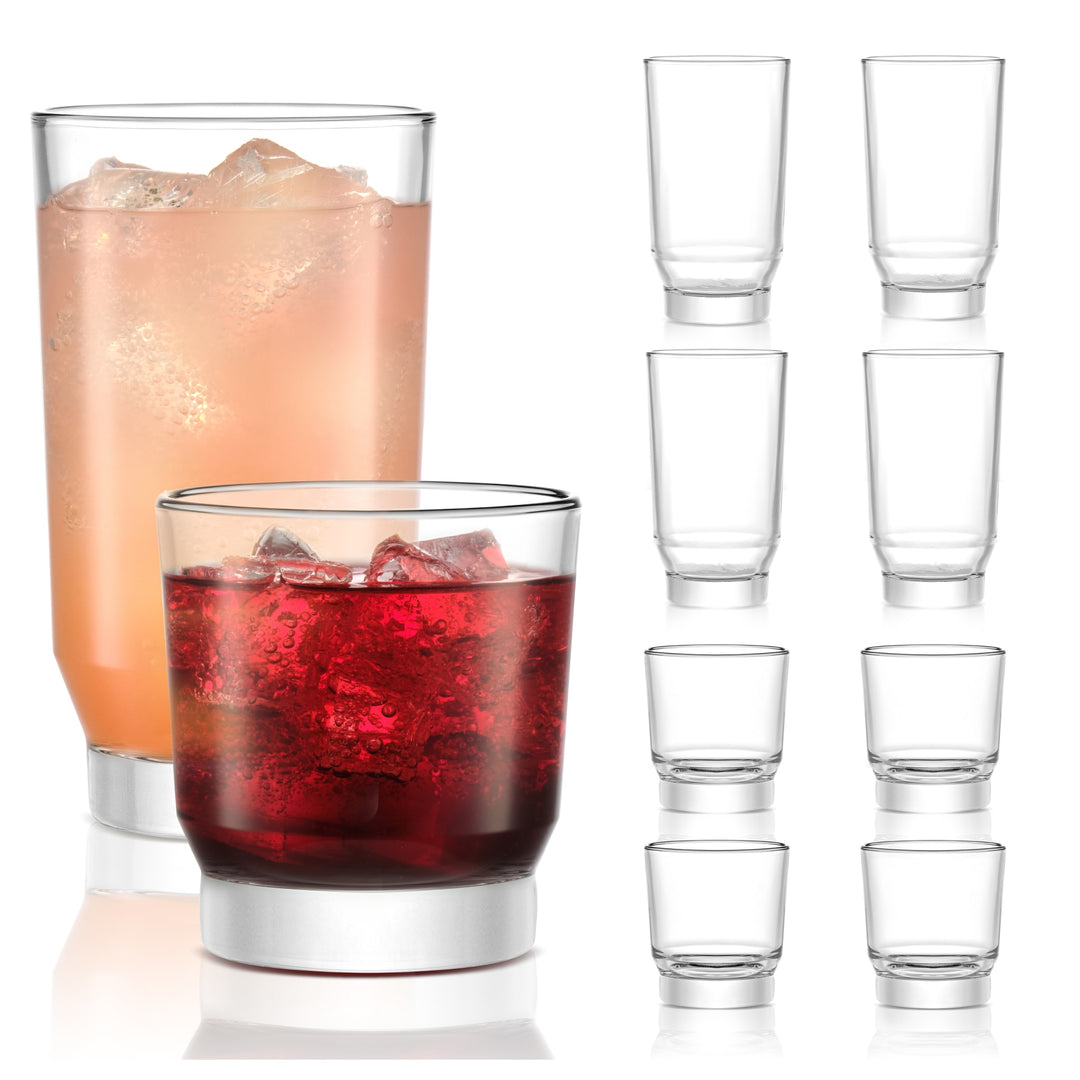 Libbey Merida 8 Piece Tumbler and Rocks Glass Set