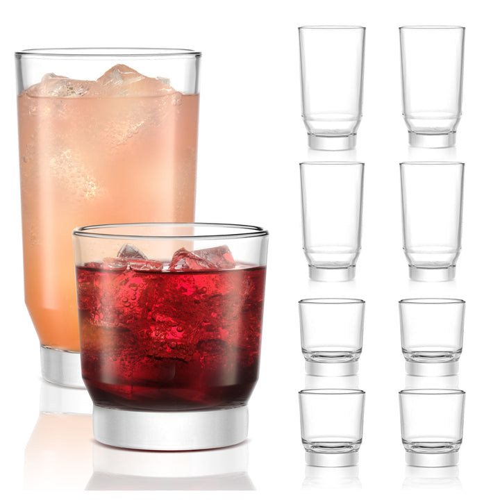 Libbey Merida 8 Piece Tumbler and Rocks Glass Set