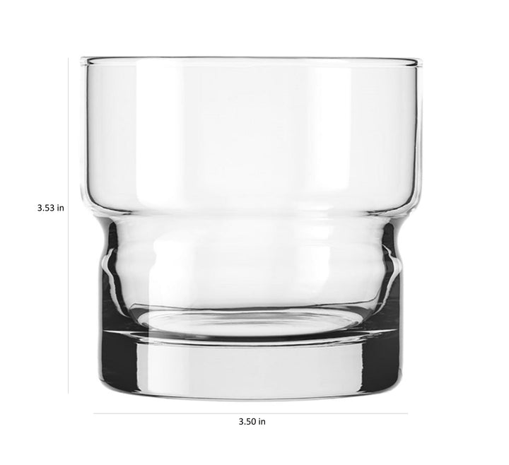 Vasos Old Fashioned dobles apilables Libbey Newton, 12 onzas, juego de 6