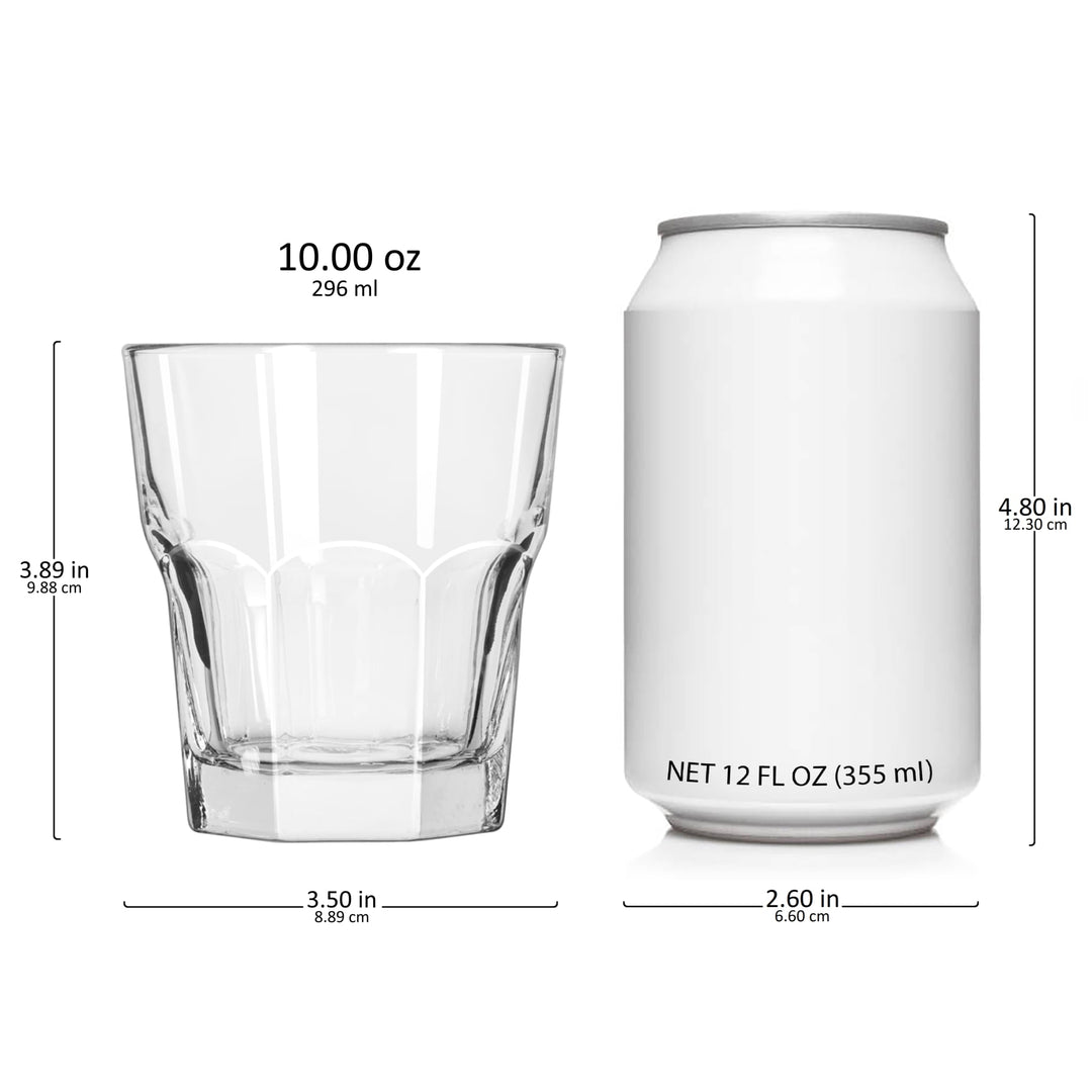 10-ounce capacity is ideal for whiskey, bourbon, cocktails, or everyday beverages.