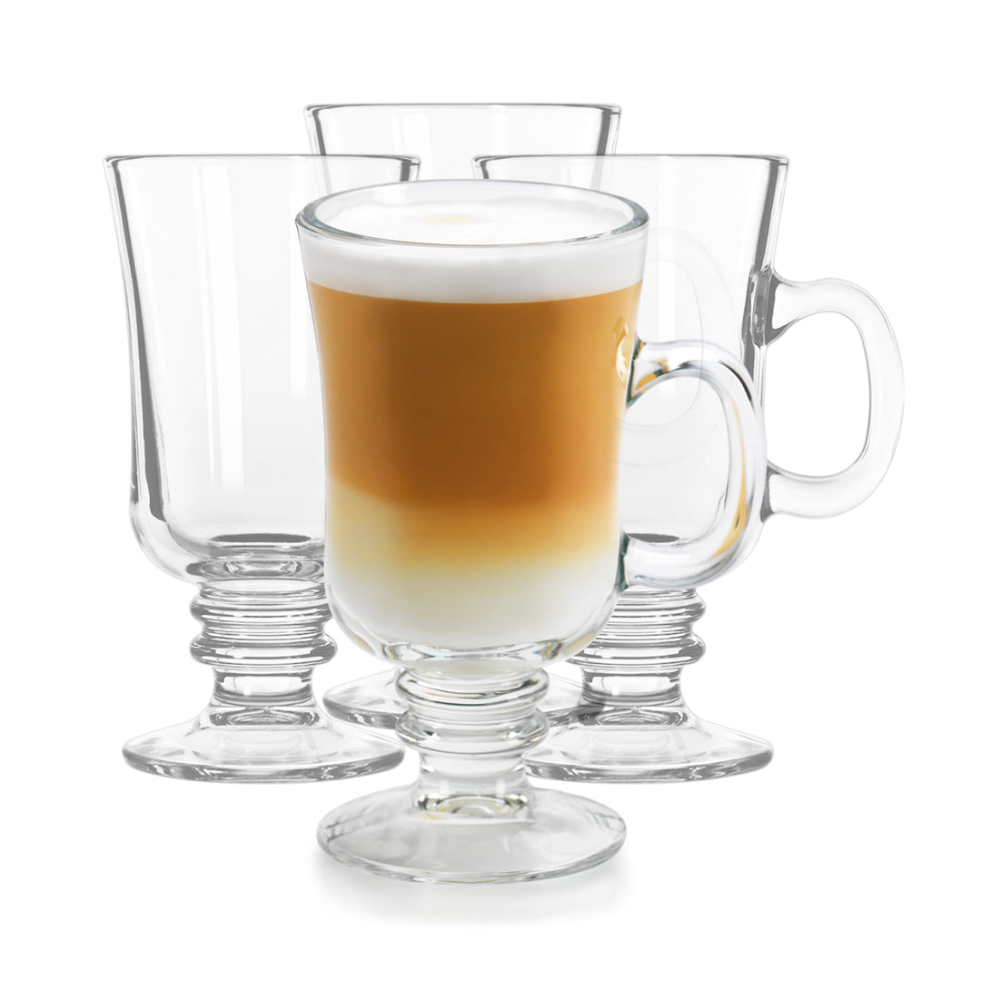 Irish Coffee Glass Mug Set: Elevate your dining experience with the elegant Libbey Irish Coffee Mug Set, adding a touch of class and refinement to your tableware collection