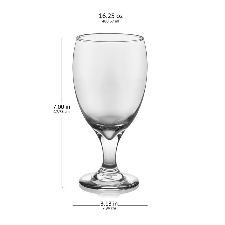 Copas de fiesta Libbey Classic, 16.25 onzas, juego de 12