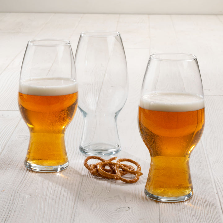 Lead Free and BPA Free: Place our lead free, dishwasher safe modern glasses in the dishwasher for quick and easy clean up. This unique beer set is an excellent addition to any beer lover&