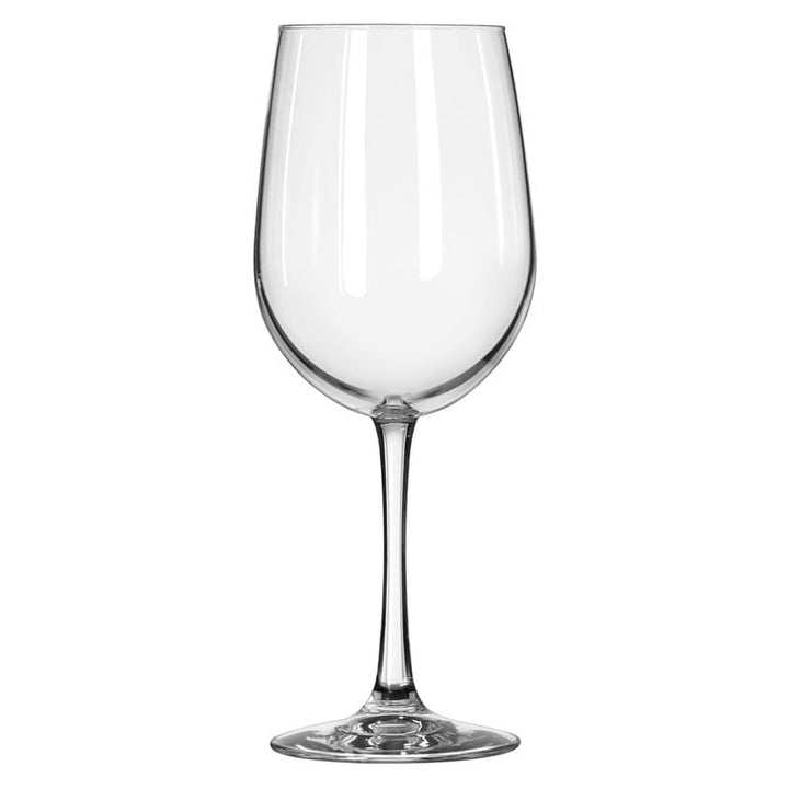 Includes 12, 18.5-ounce wine glasses (3.625-inch diameter x 9.125-inch height)