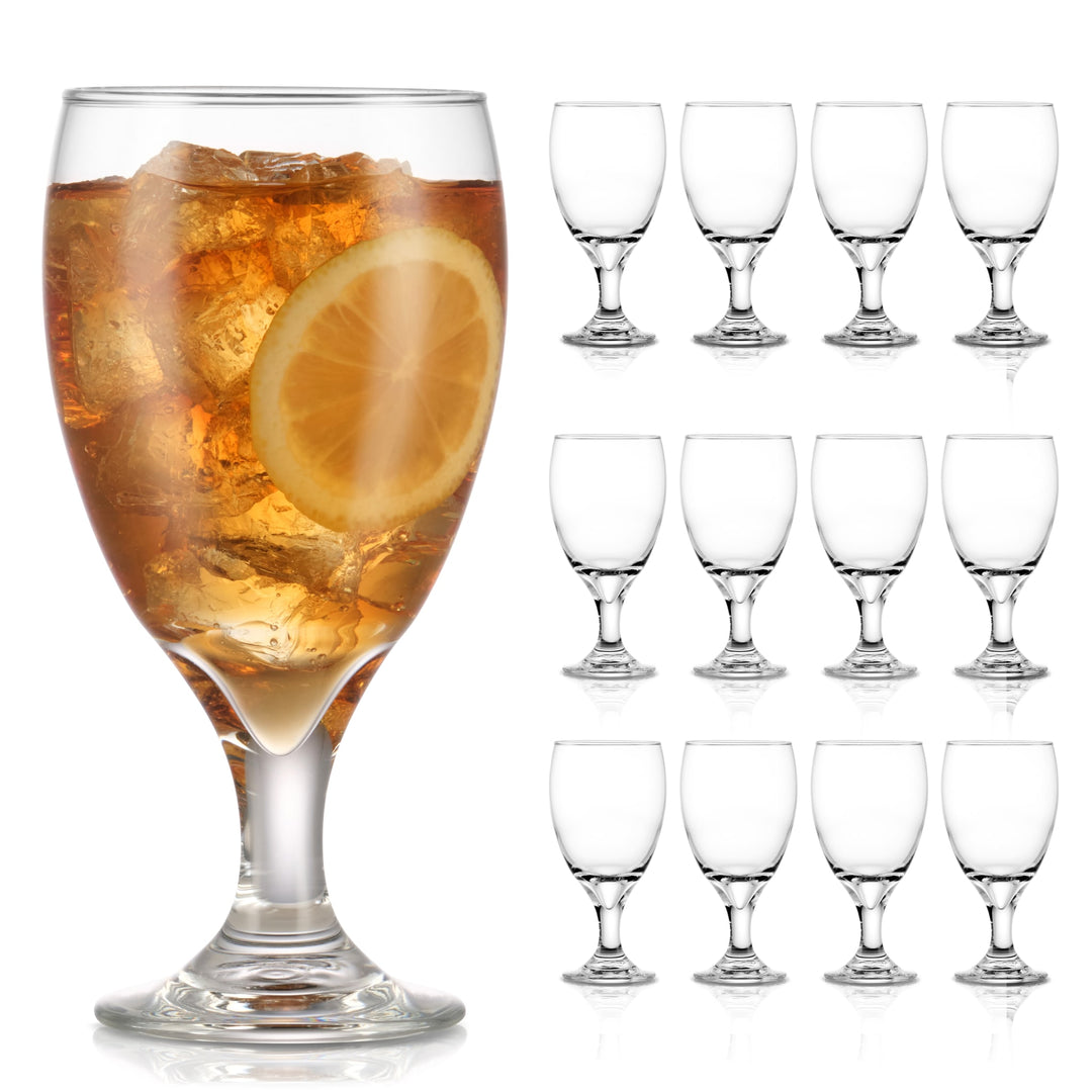 All-purpose glass works equally well with iced tea, lemonade or sangria
