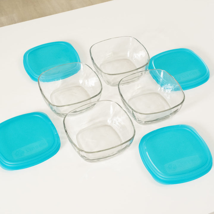 Lids provide a secure seal to help keep food fresh at home or on the go.