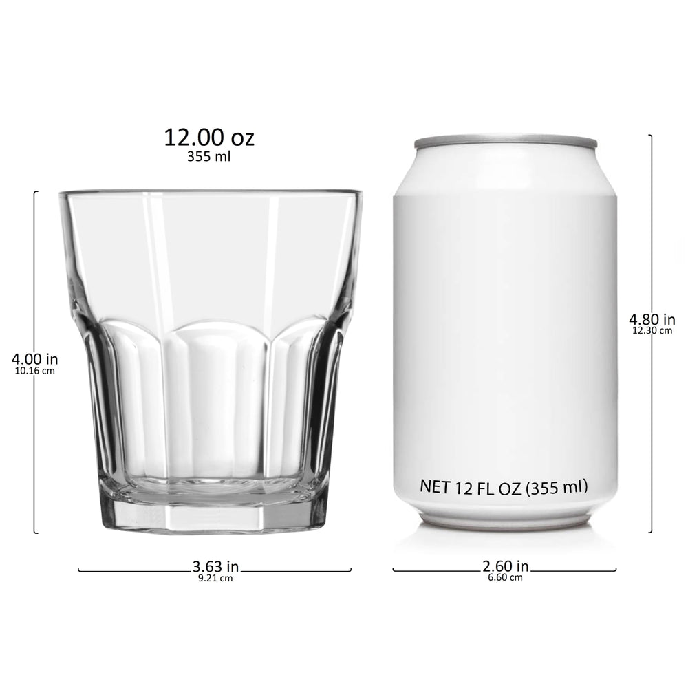 12-ounce capacity is perfect for whiskey, cocktails, or everyday beverages.