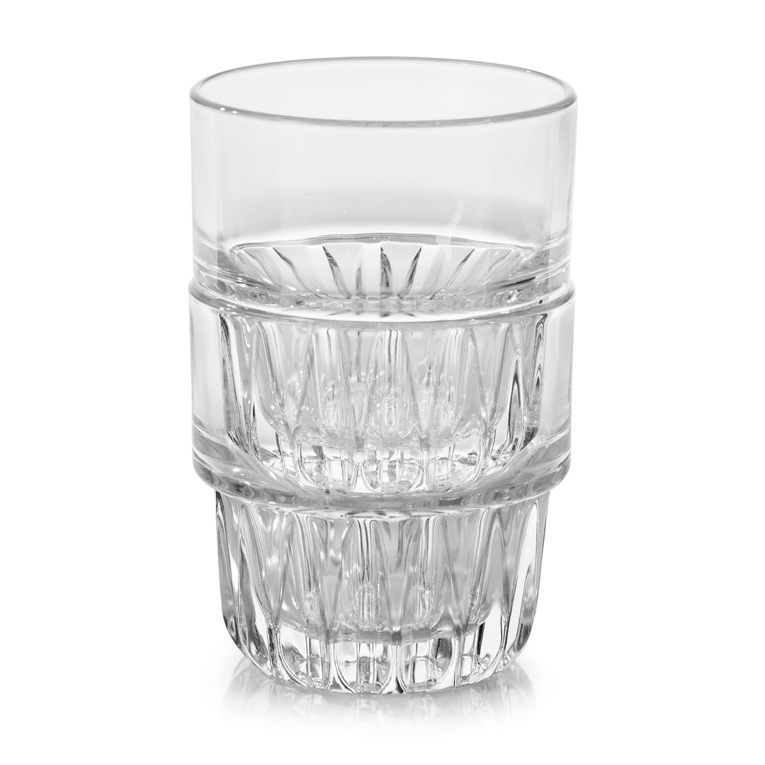 Juego de vasos Libbey Everest apilables de 12 piezas de vidrio mixto