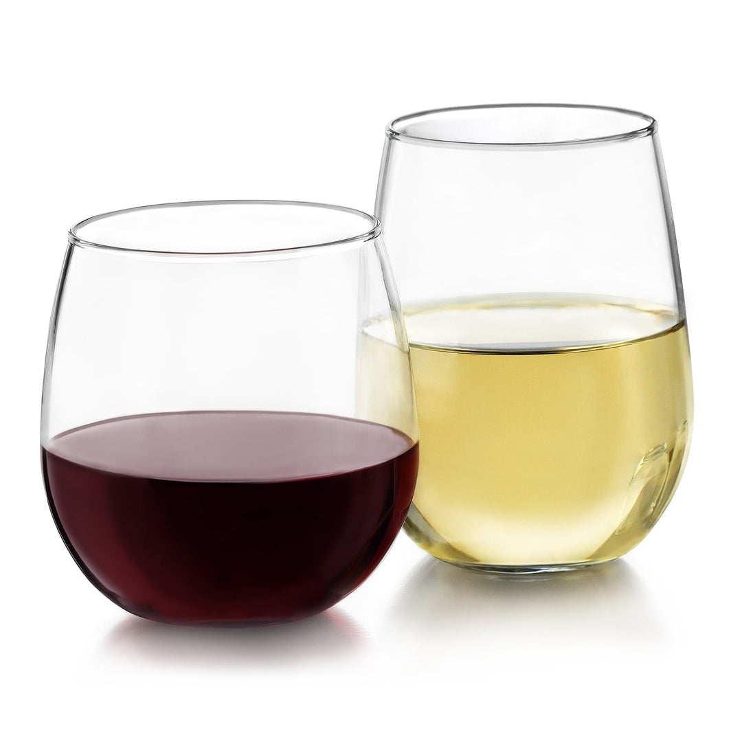 Ensemble de 12 verres à vin sans pied Libbey pour vins rouges et blancs