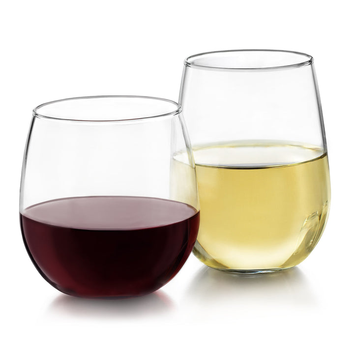 Ensemble de 12 verres à vin sans pied Libbey pour vins rouges et blancs