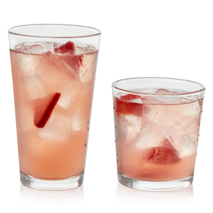 Stylish set is perfect for those just starting a glassware collection or mixing and matching what&