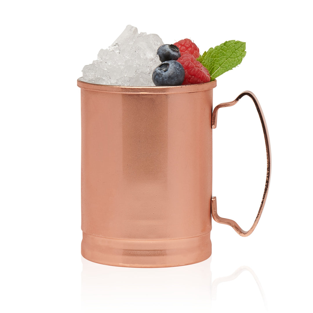 Copper cups are great for keeping drinks, like iced tea and water, colder for longer